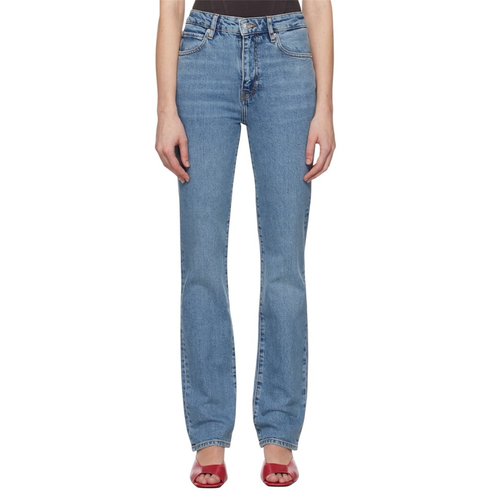 FRAME The Ruler Straight Leg Jeans in Light Blue